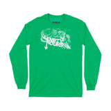 Band Logo, Brantford, Empty Hours, Fat Dave, Long Sleeve T-Shirt, Musician, Irish Green/White