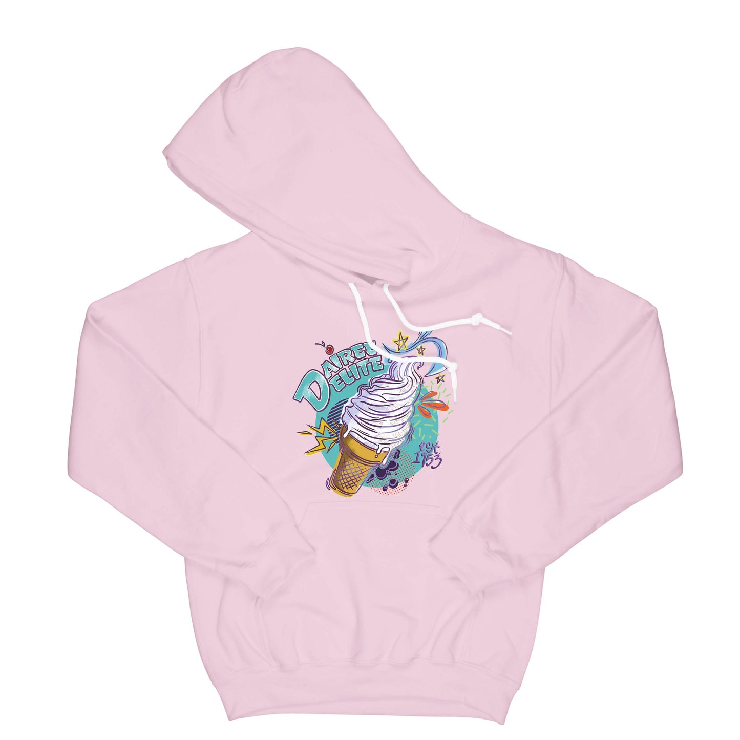 Dairee Delite 70th Anniversary Cone Hoodie Small Light Pink