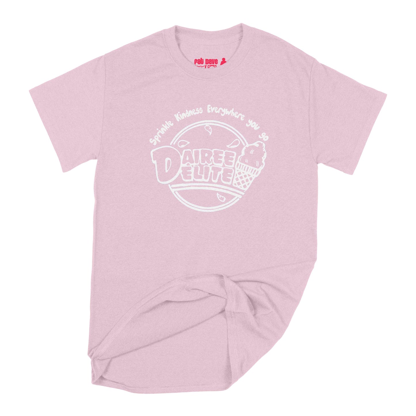 Dairee Delite 70th Anniversary Sprinkle Kindness T-Shirt Small Light Pink