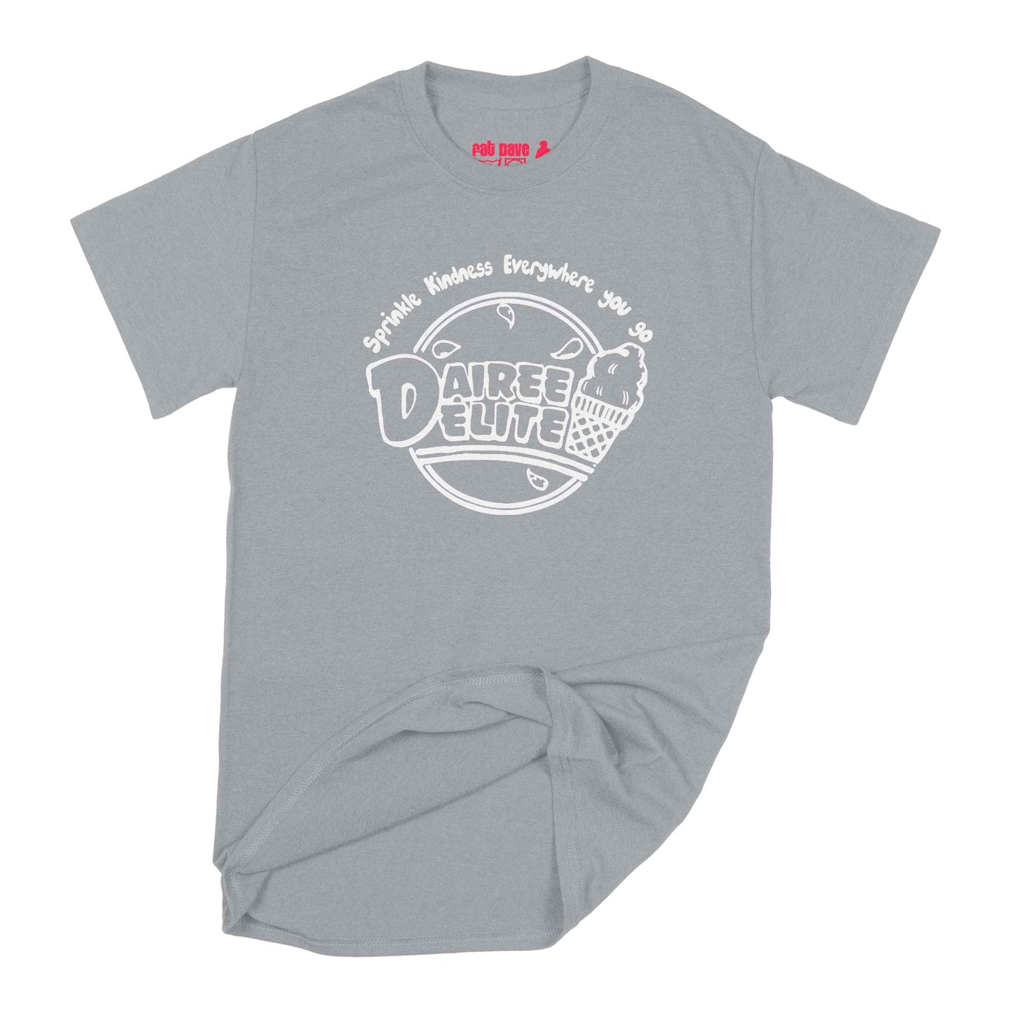 Dairee Delite 70th Anniversary Sprinkle Kindness T-Shirt Small Sport Grey