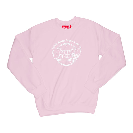 Dairee Delite 70th Anniversary Sprinkle Kindness Sweatshirt Small Light Pink