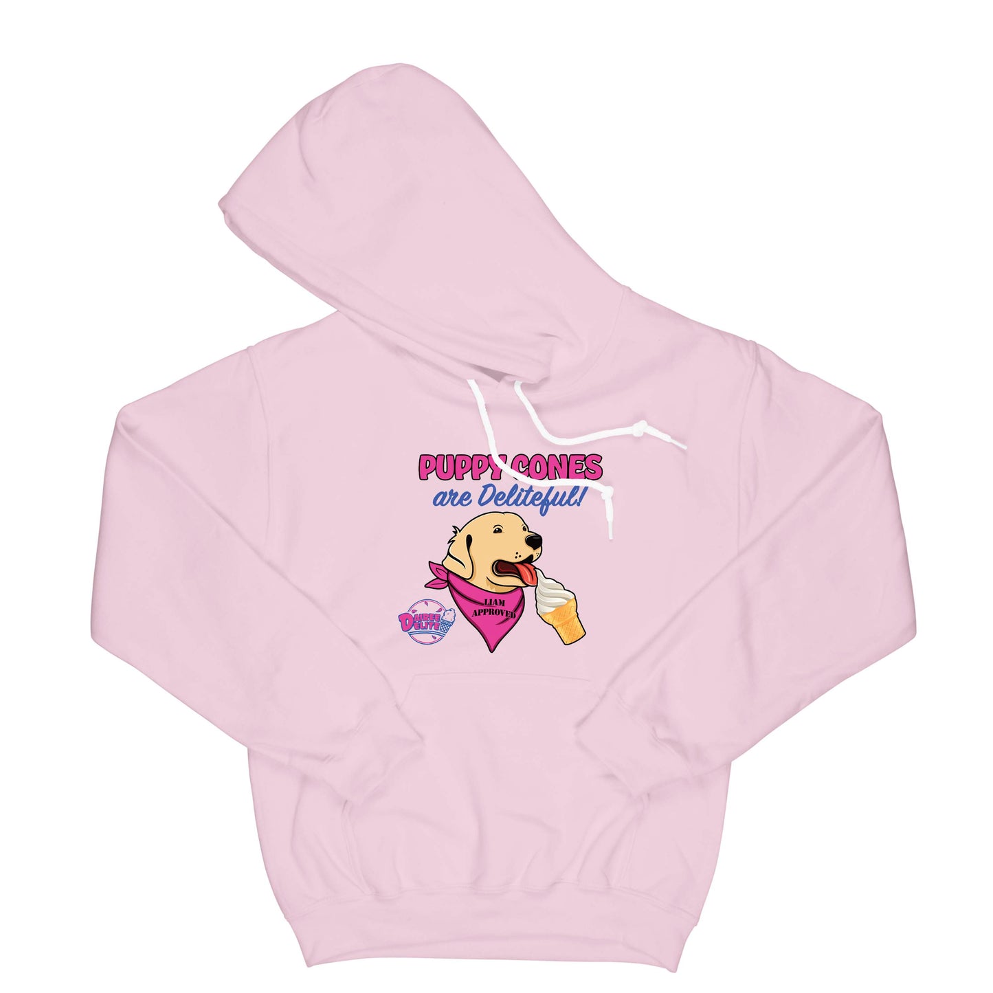 Dairee Delite 70th Anniversary Puppy Cone Hoodie Small Light Pink