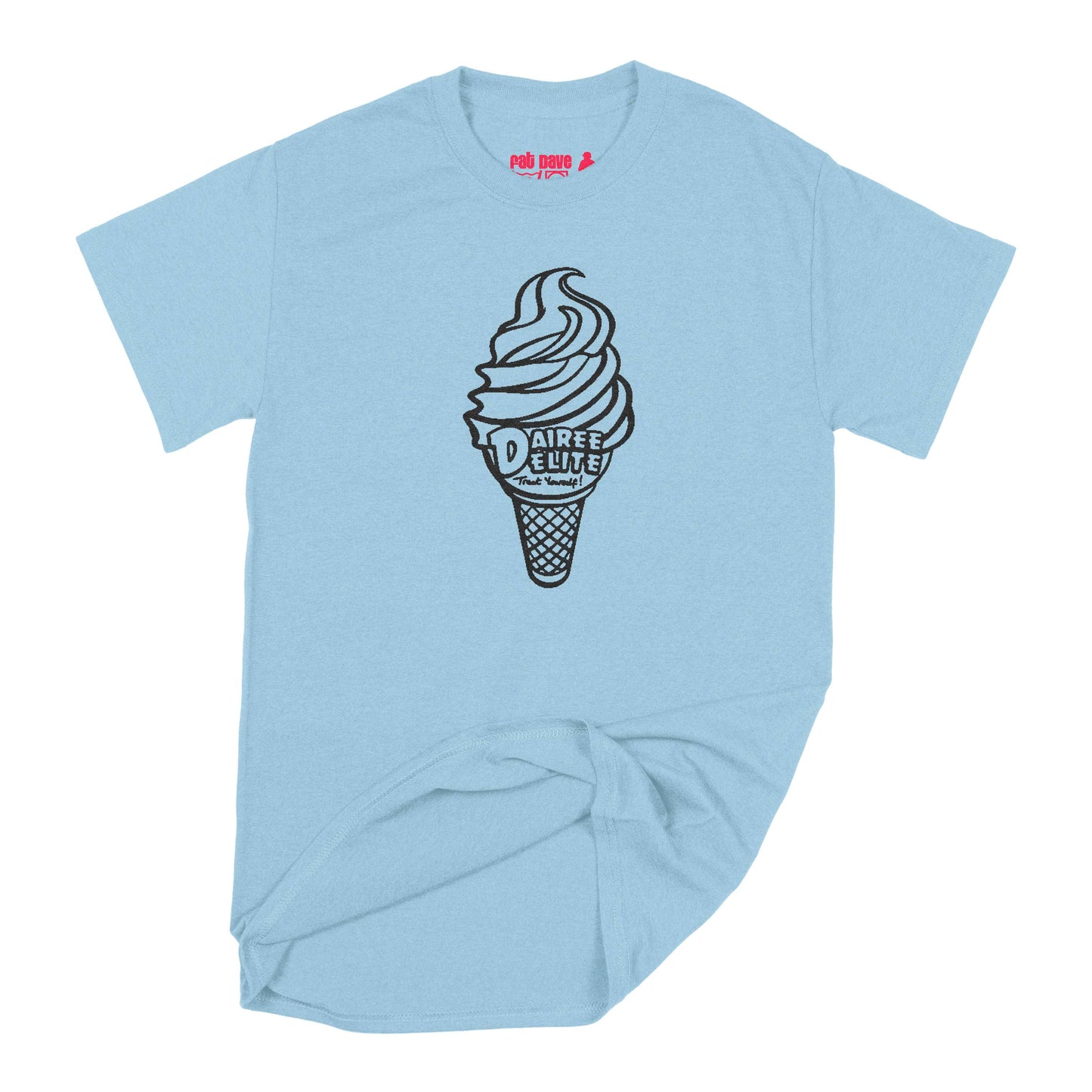 Dairee Delite 70th Anniversary Treat Yourself Cone T-Shirt Small Light Blue