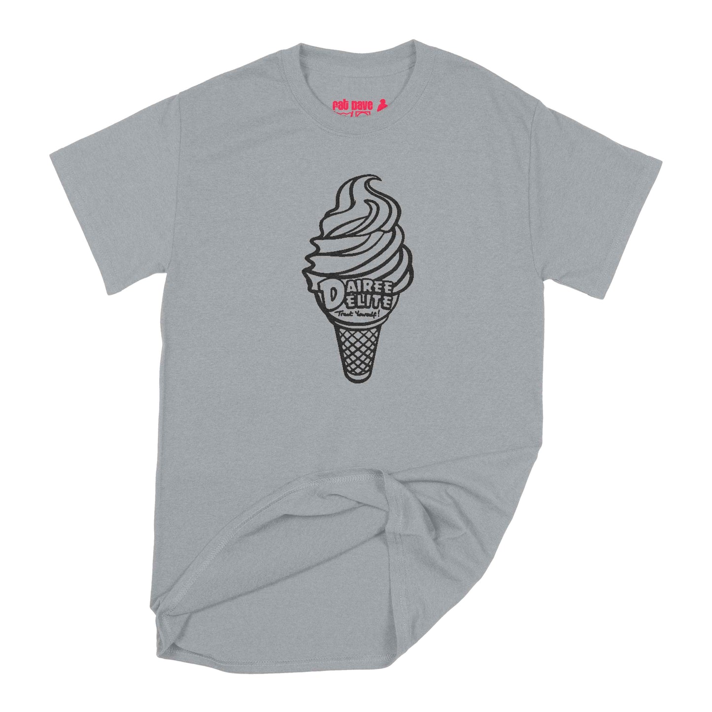 Dairee Delite 70th Anniversary Treat Yourself Cone T-Shirt Small Sport Grey