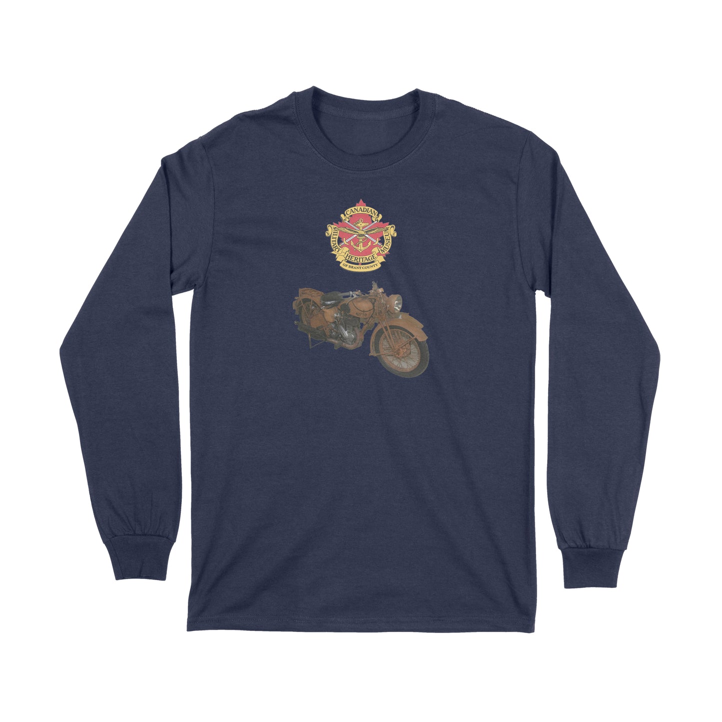 Brantford, Canadian Military Heritage Museum, Fat Dave, Long Sleeve, Museum, Norton, Navy Blue