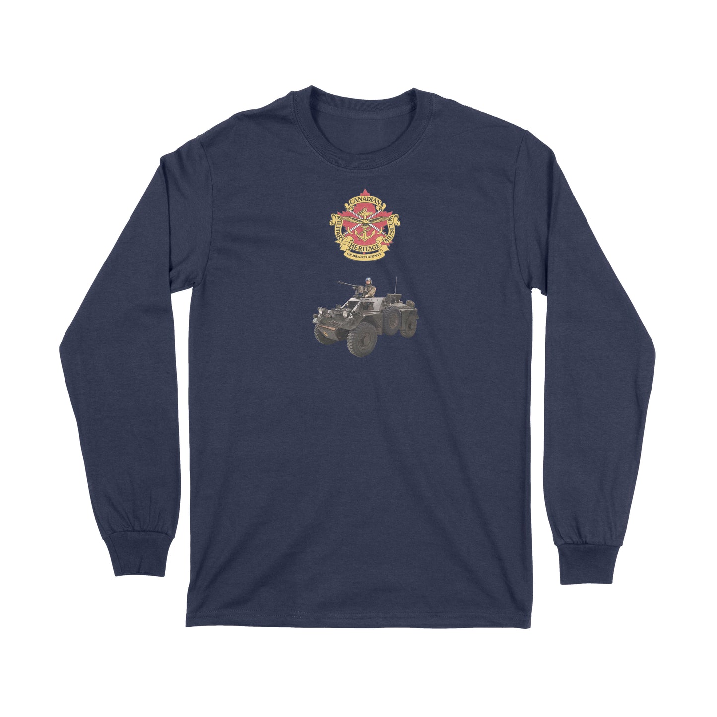 Brantford, Canadian Military Heritage Museum, Fat Dave, Ferret, Long Sleeve, Museum, Navy Blue