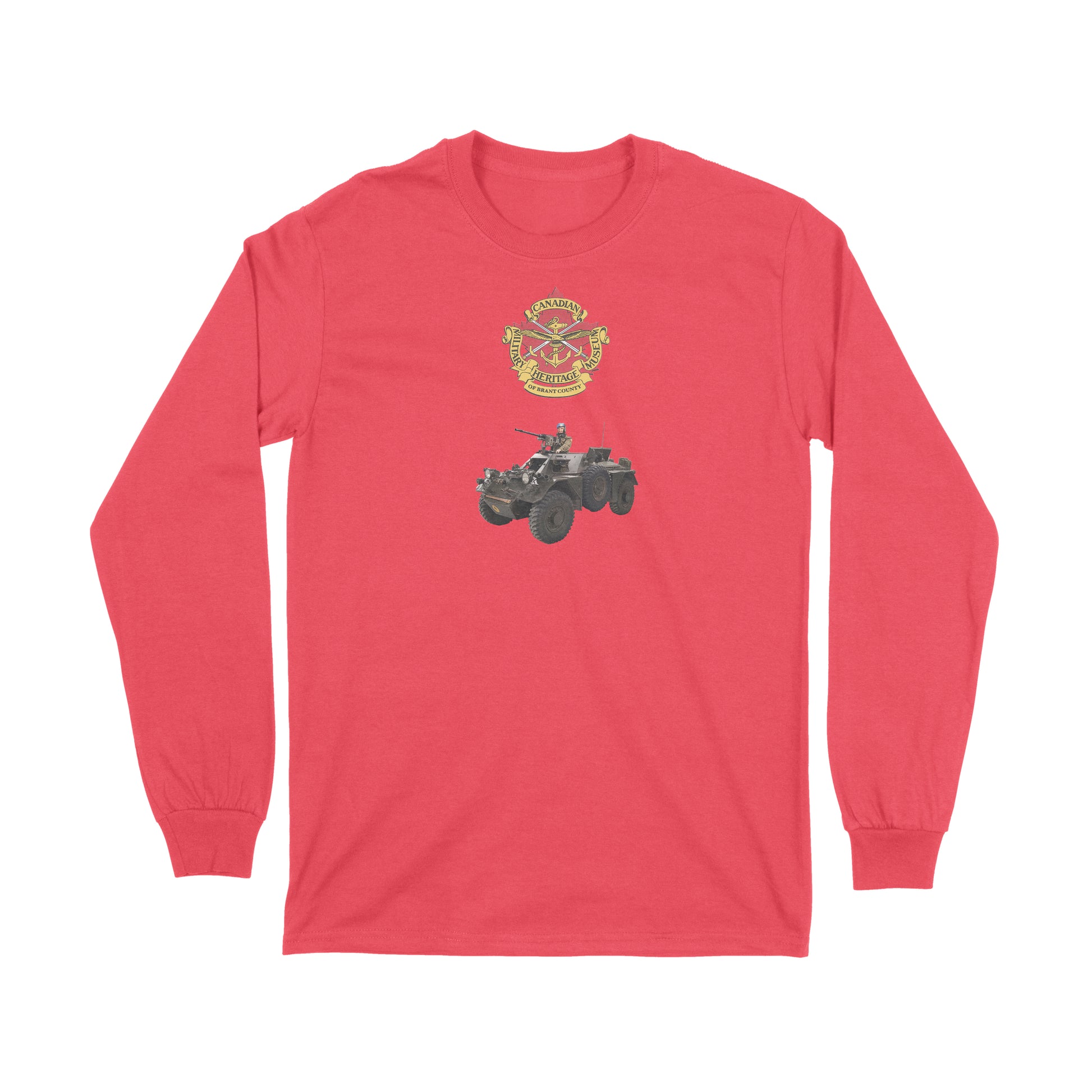 Brantford, Canadian Military Heritage Museum, Fat Dave, Ferret, Long Sleeve, Museum, Red