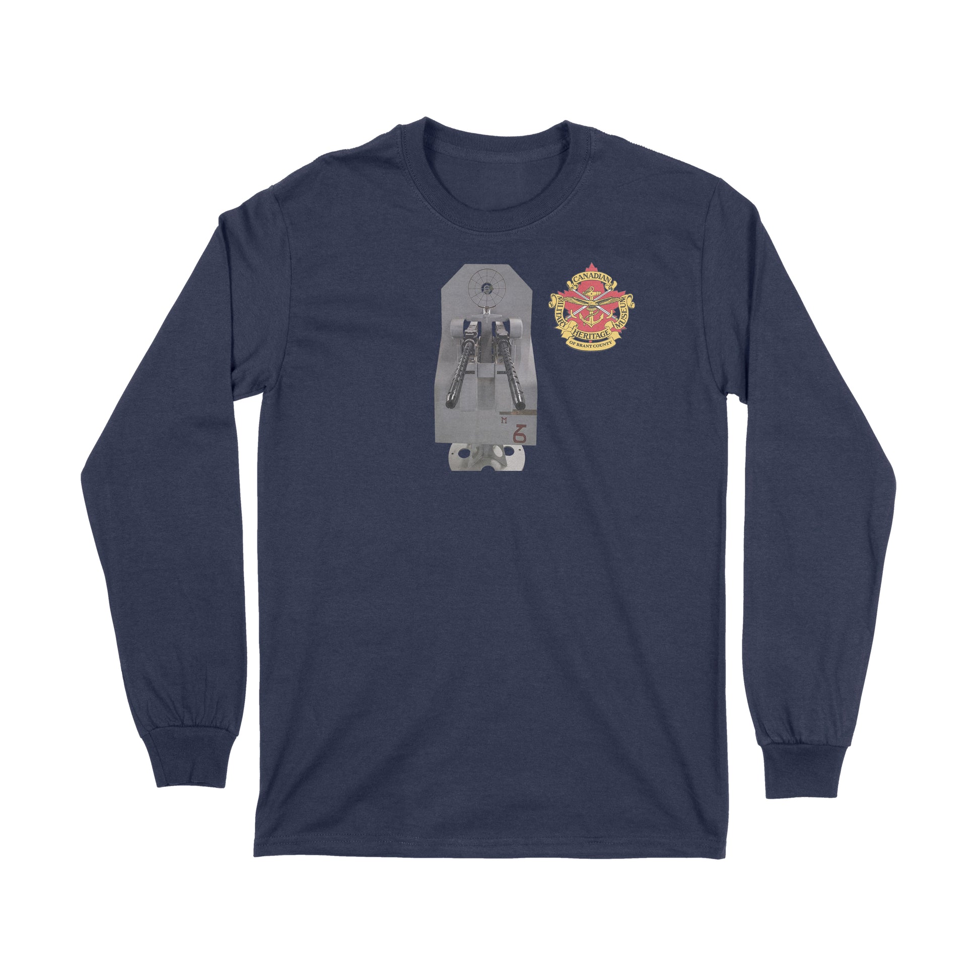 Brantford, Canadian Military Heritage Museum, Fat Dave, Long Sleeve, Museum, Ships Gun, Navy Blue