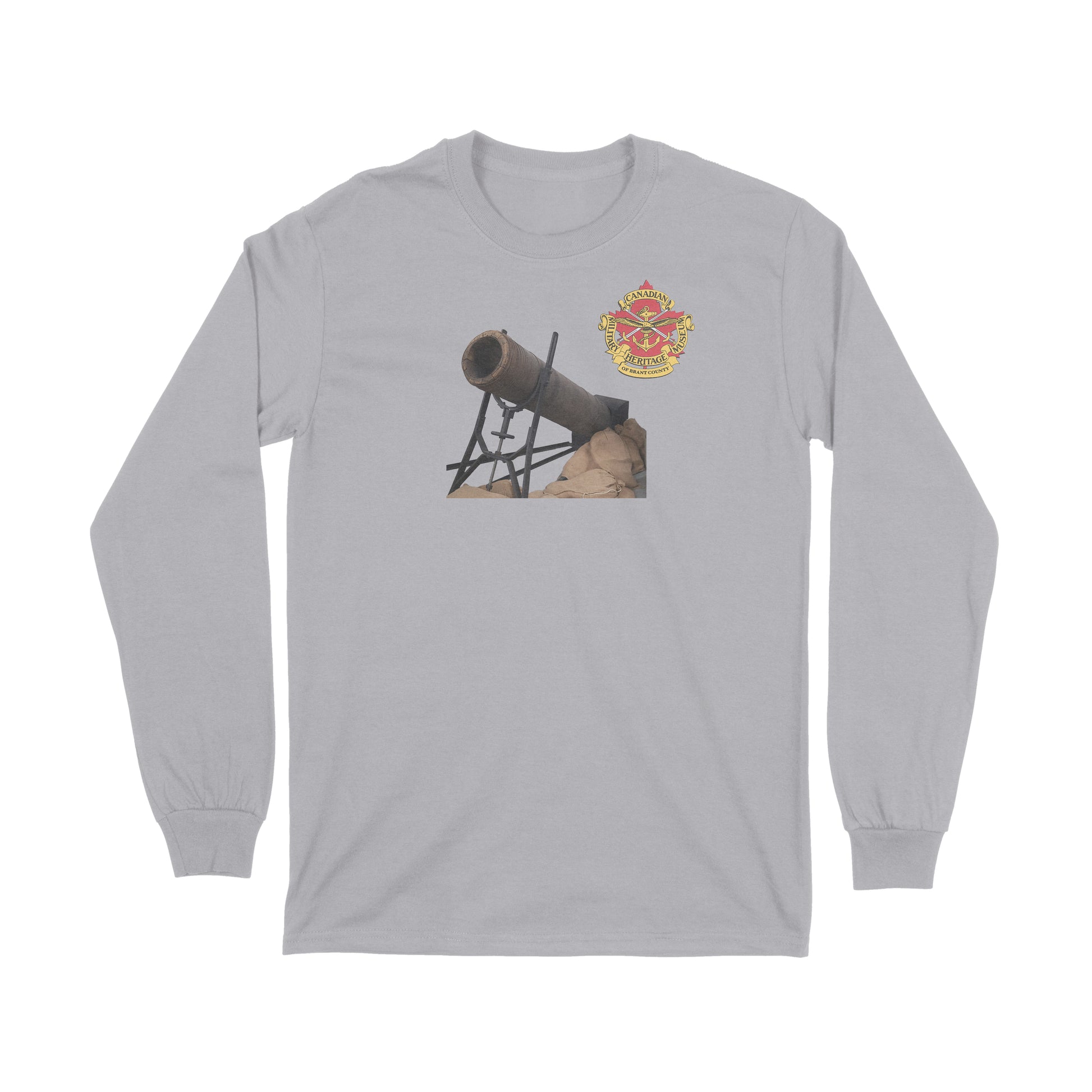 Albrecht Trench Mortar, Brantford, Canadian Military Heritage Museum, Fat Dave, Long Sleeve, Museum, Grey