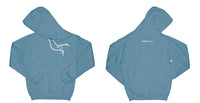 Avery Raquel Logo Hoodie Small Indigo Blue