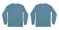 Avery Raquel Logo Long Sleeve T-Shirt Small Indigo Blue