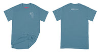 Avery Raquel Logo T-Shirt Small Indigo Blue