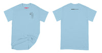 Avery Raquel Logo T-Shirt Small Light Blue