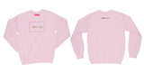 Avery Raquel Helpless Sweatshirt Small Light Pink