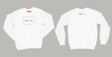 Avery Raquel Helpless Sweatshirt Small White