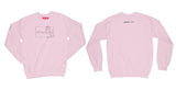 Avery Raquel Please Sweatshirt Small Light Pink