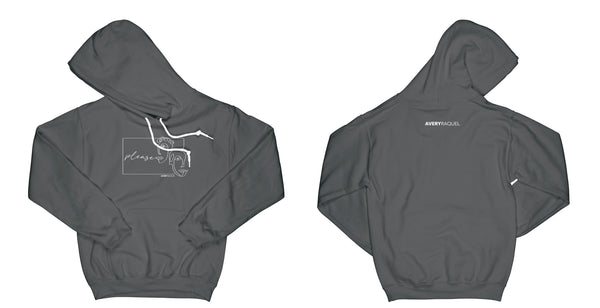 Avery Raquel Please Hoodie Small Black