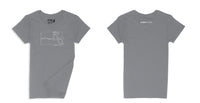 Avery Raquel Please Ladies Crew (Round) Neck Shirt Small Charcoal