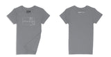 Avery Raquel Please Ladies Crew (Round) Neck Shirt Small Charcoal
