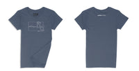 Avery Raquel Please Ladies Crew (Round) Neck Shirt Small Navy Blue