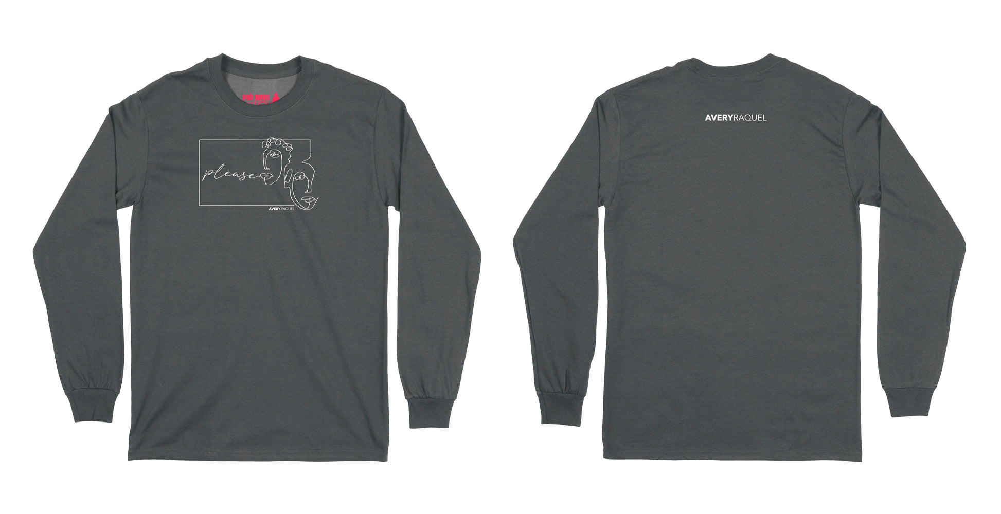 Avery Raquel Please Long Sleeve T-Shirt Small Black