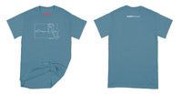 Avery Raquel Please T-Shirt Small Indigo Blue