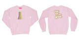 Avery Raquel All Up To You Sweatshirt Small Light Pink