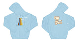 Avery Raquel All Up To You Hoodie Small Light Blue