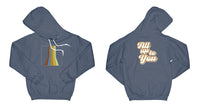 Avery Raquel All Up To You Hoodie Small Navy Blue