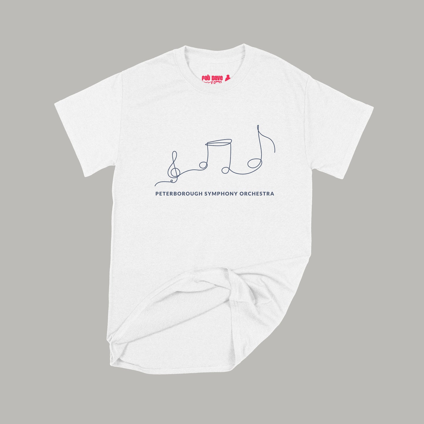 Brantford, Fat Dave, Musician, Notes, Peterborough Symphony Orchestra, T-Shirt, White