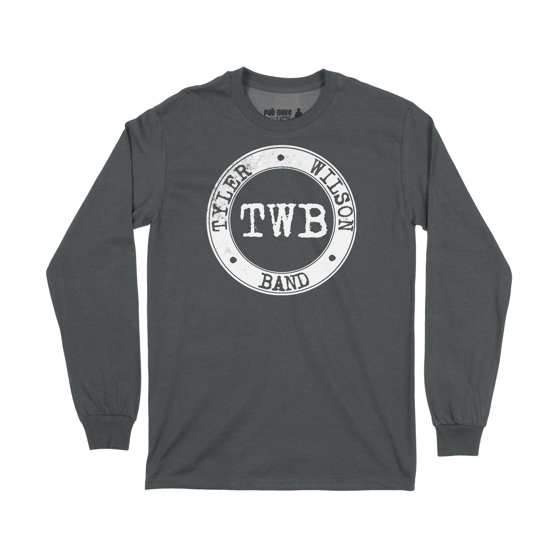 Brantford, Fat Dave, Long Sleeve T-Shirt, Musician, TWB Logo, Tyler Wilson Band, Carolina Blue