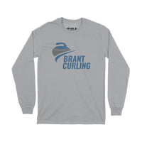 Brant Curling Club, brant_curling_logo, Brantford, Fat Dave, Long Sleeve T-Shirt, Sports Organization, Sport Grey
