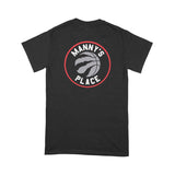 Brantford, Business, Fat Dave, Logo, Manny's Place, T-Shirt, Black