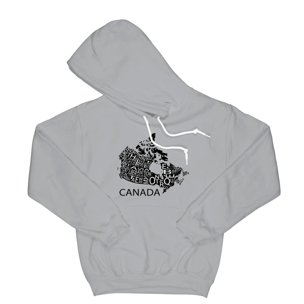 All Over The Map Studios Canada Hoodie Small Sport Grey / Black
