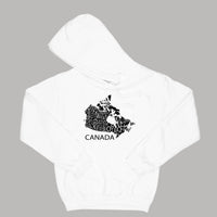 All Over The Map Studios Canada Hoodie Small White / Black