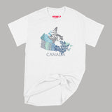 All Over The Map Studios Canada T-Shirt Small White / Blues