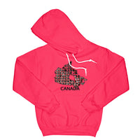 All Over The Map Studios Canada Hoodie Small Red / Buffalo Plaid