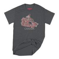 All Over The Map Studios Canada T-Shirt Small Black / Buffalo Plaid