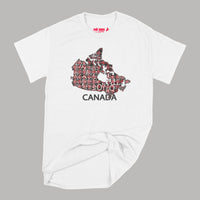 All Over The Map Studios Canada T-Shirt Small White / Buffalo Plaid