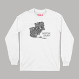 All Over The Map Studios Norfolk County Long Sleeve T-Shirt