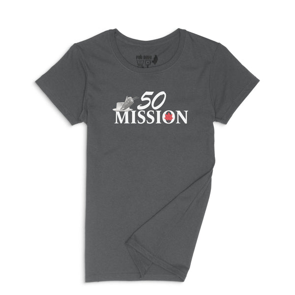 50 Mission band logo Ladies Crew (Round) Neck Shirt