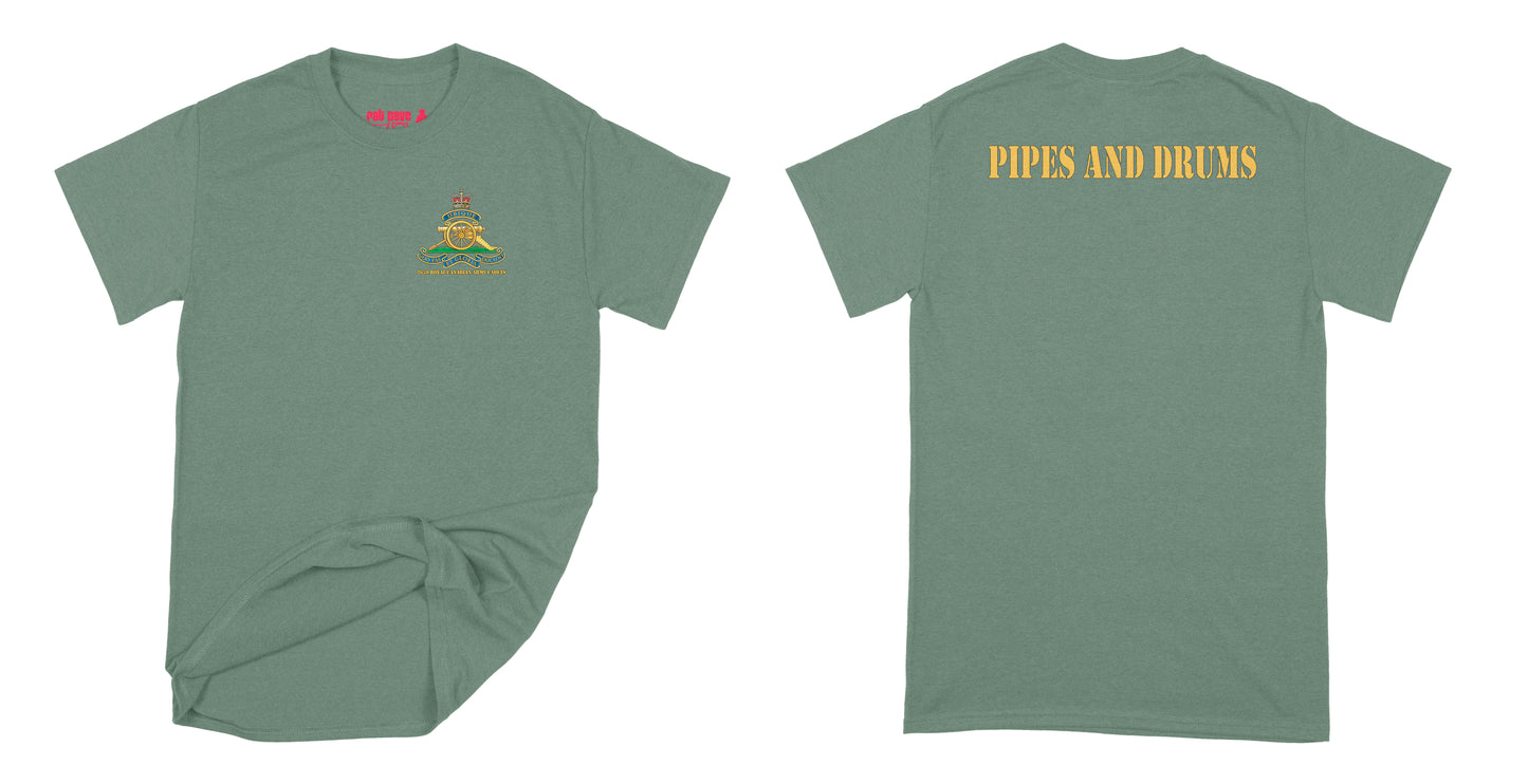 2659 Royal Canadian Army Cadets Pipes and Drums T-Shirt Small Military Green