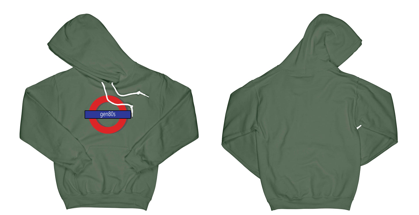 gen80s Much More Simple Hoodie Small Forest Green