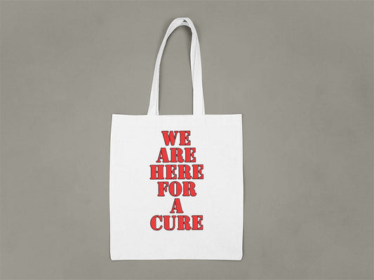 ALS Action Canada We are Here for a Cure Tote Bag  White