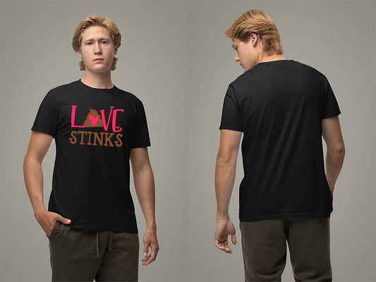 Fat Dave Love Stinks T-Shirt Small Black