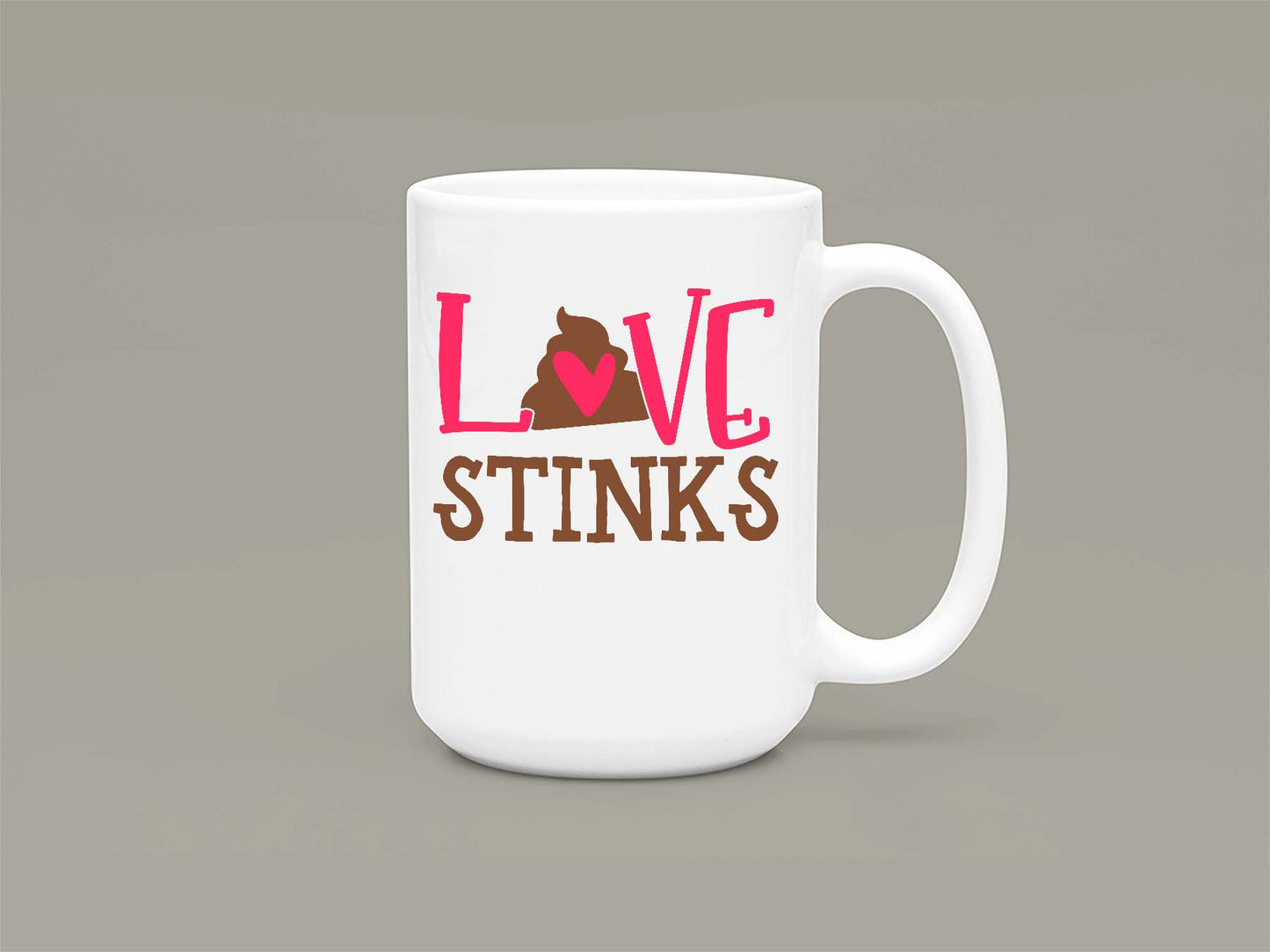Fat Dave Love Stinks Mug 15oz 