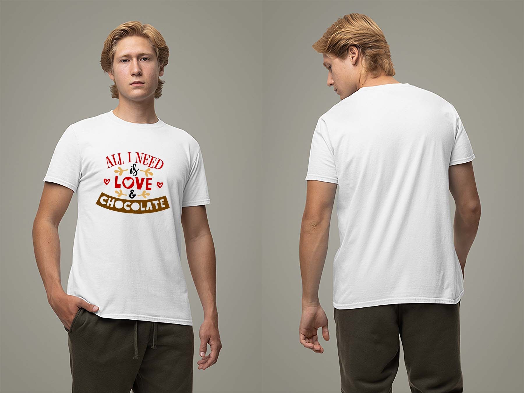 Fat Dave Love & Chocolate T-Shirt Small White
