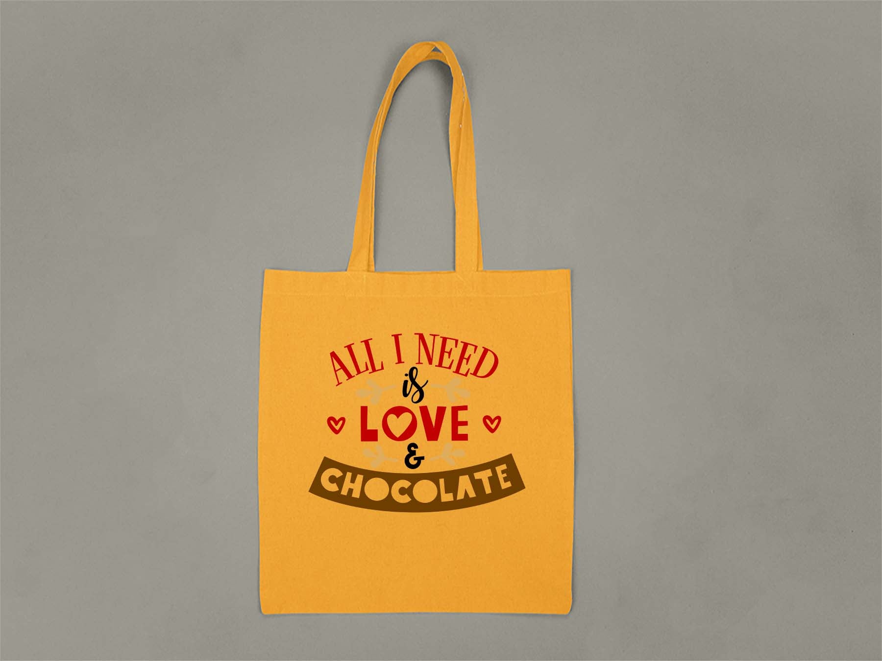 Fat Dave Love & Chocolate Tote Bag  Gold