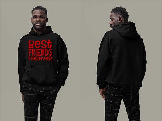 Fat Dave Best Friends Forever Hoodie Small Black