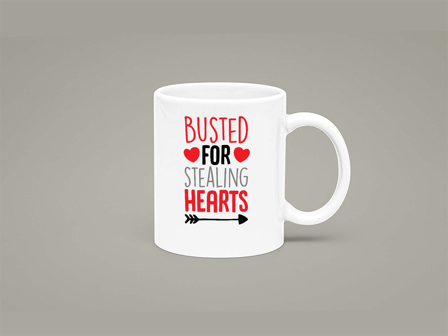 Fat Dave Busted For Stealing Hearts Mug 11oz 